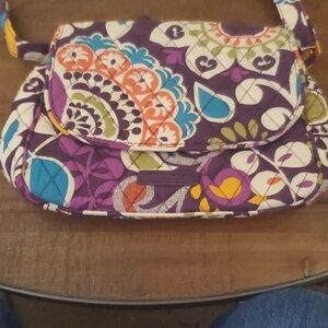 Vera Bradley crossbody purse fabric plum crazy